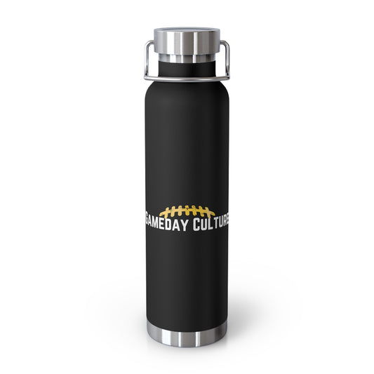 GAMEDAY CULTURE (Yellow Laces) - Copper Vacuum Insulated Bottle, 22oz