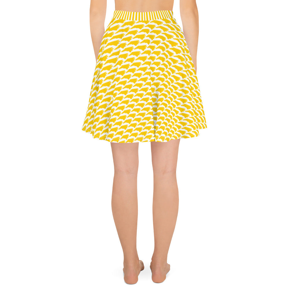 North Carolina (Gold and White) Skater Skirt