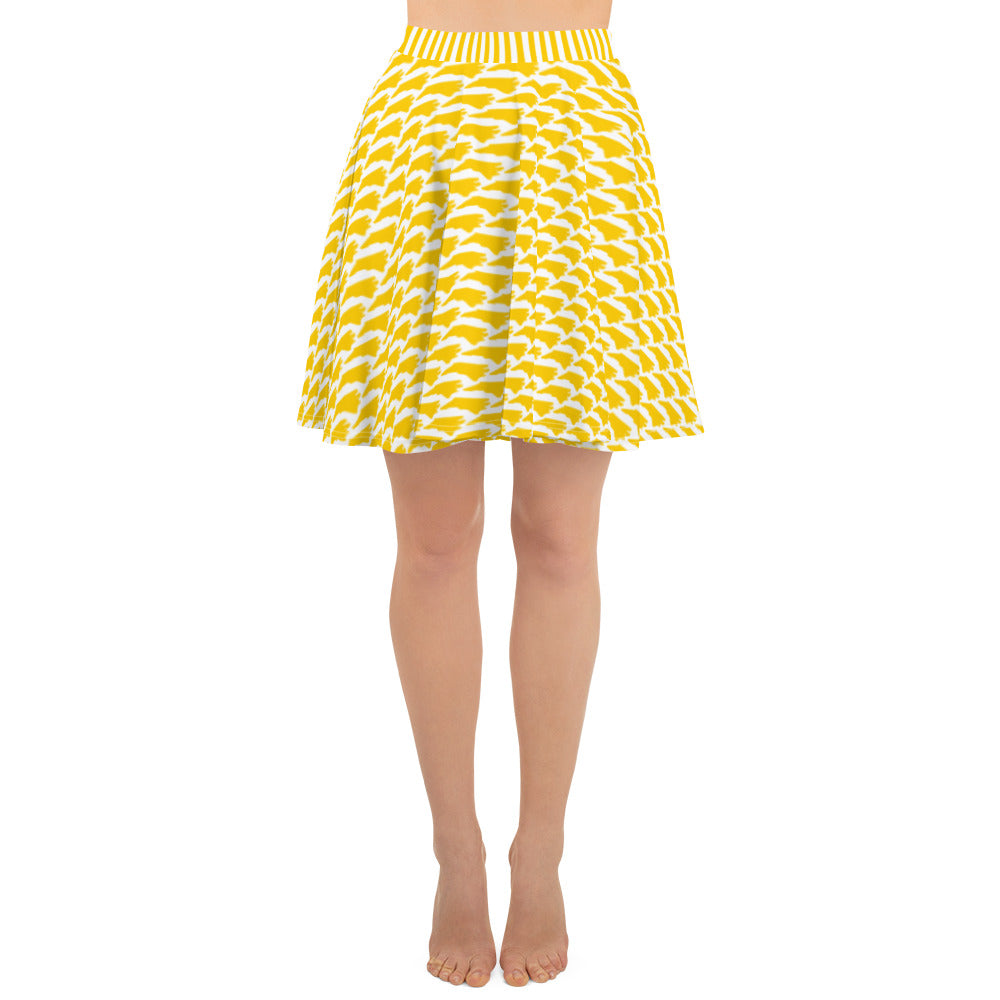 North Carolina (Gold and White) Skater Skirt