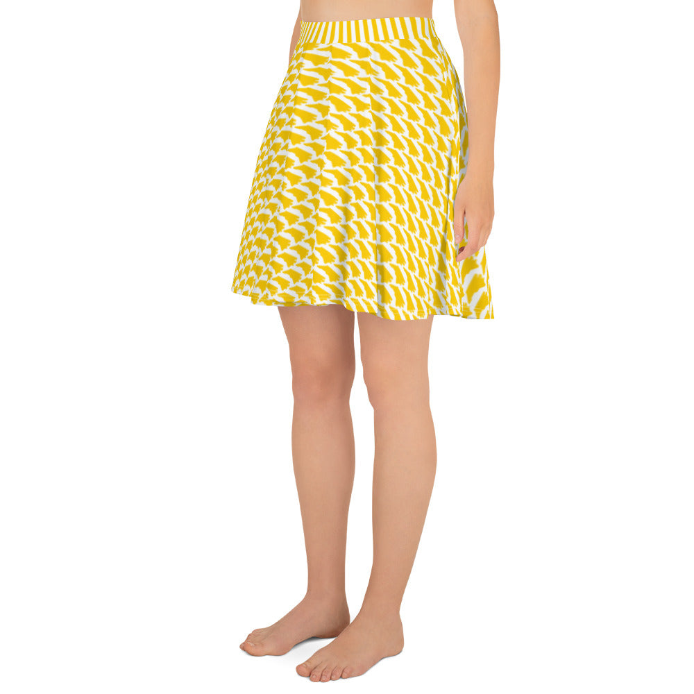 North Carolina (Gold and White) Skater Skirt