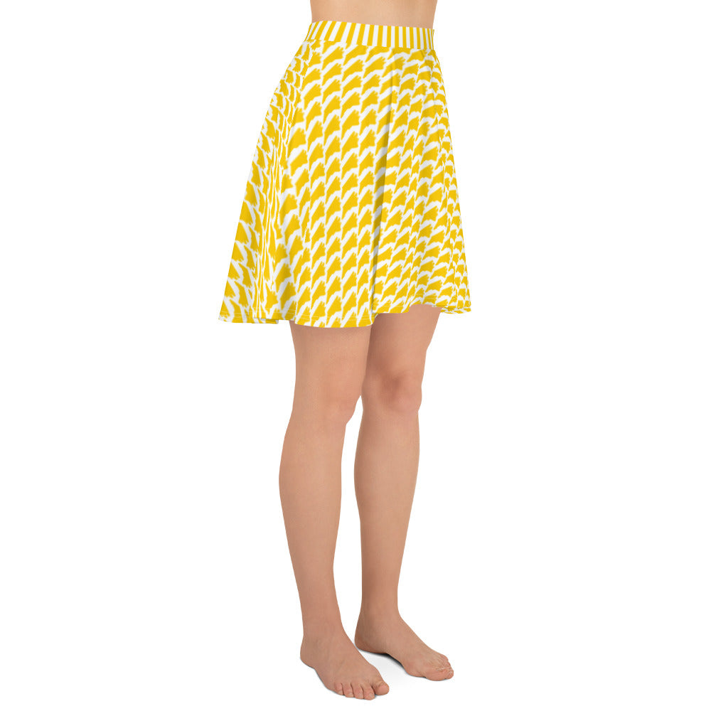 North Carolina (Gold and White) Skater Skirt