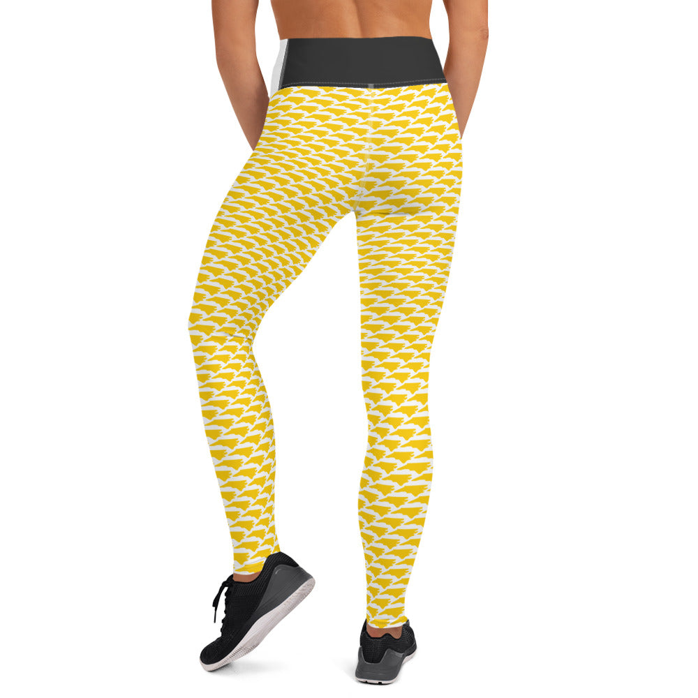 North Carolina (Gold) - Yoga Leggings