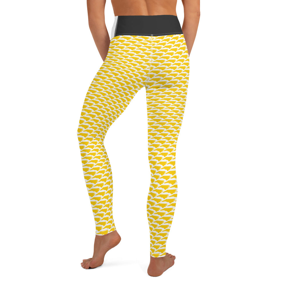 North Carolina (Gold) - Yoga Leggings