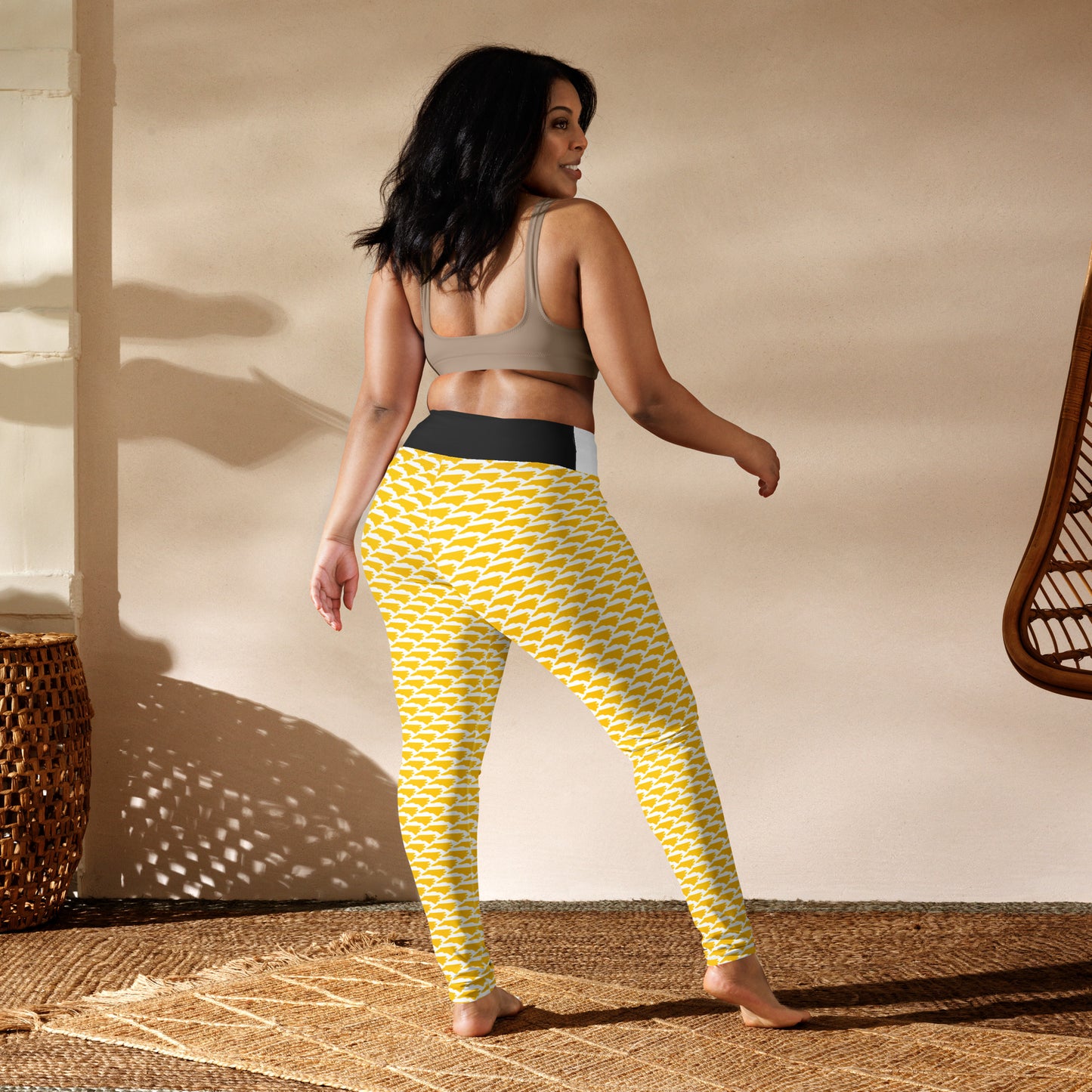 North Carolina (Gold) - Yoga Leggings