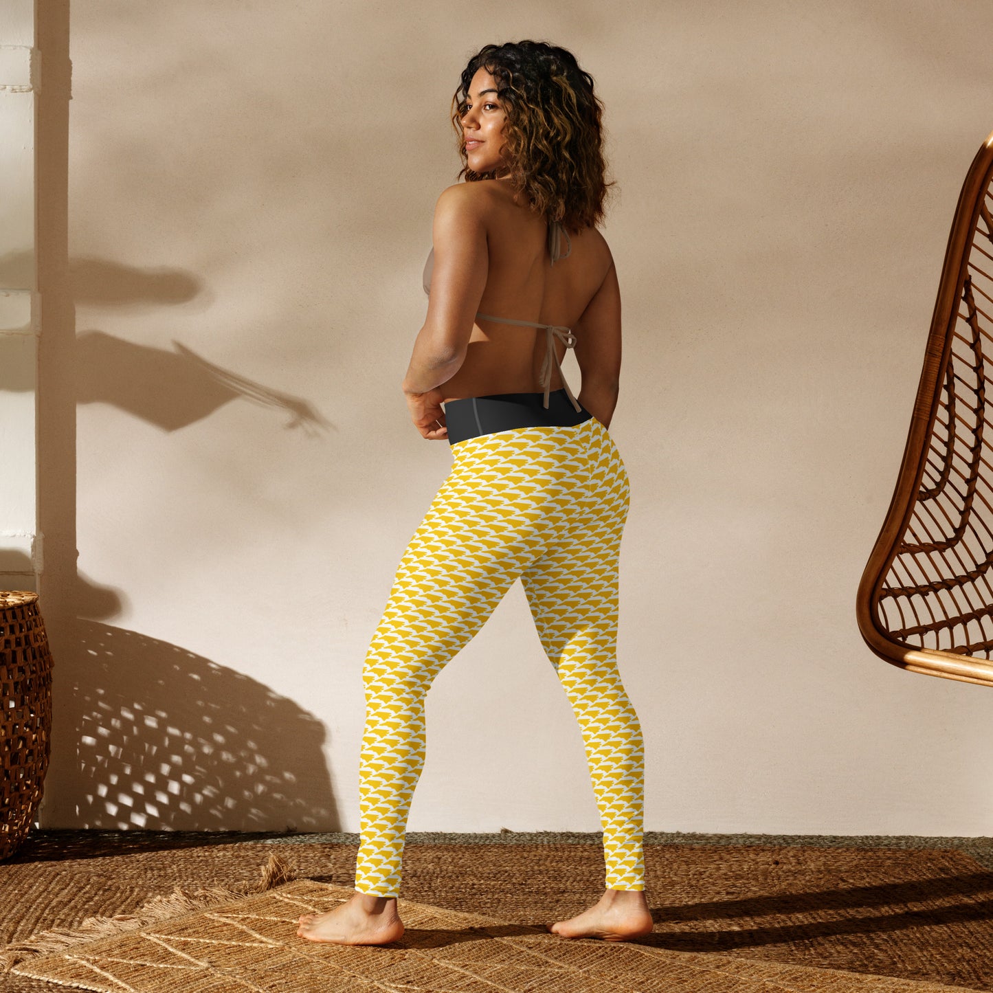 North Carolina (Gold) - Yoga Leggings