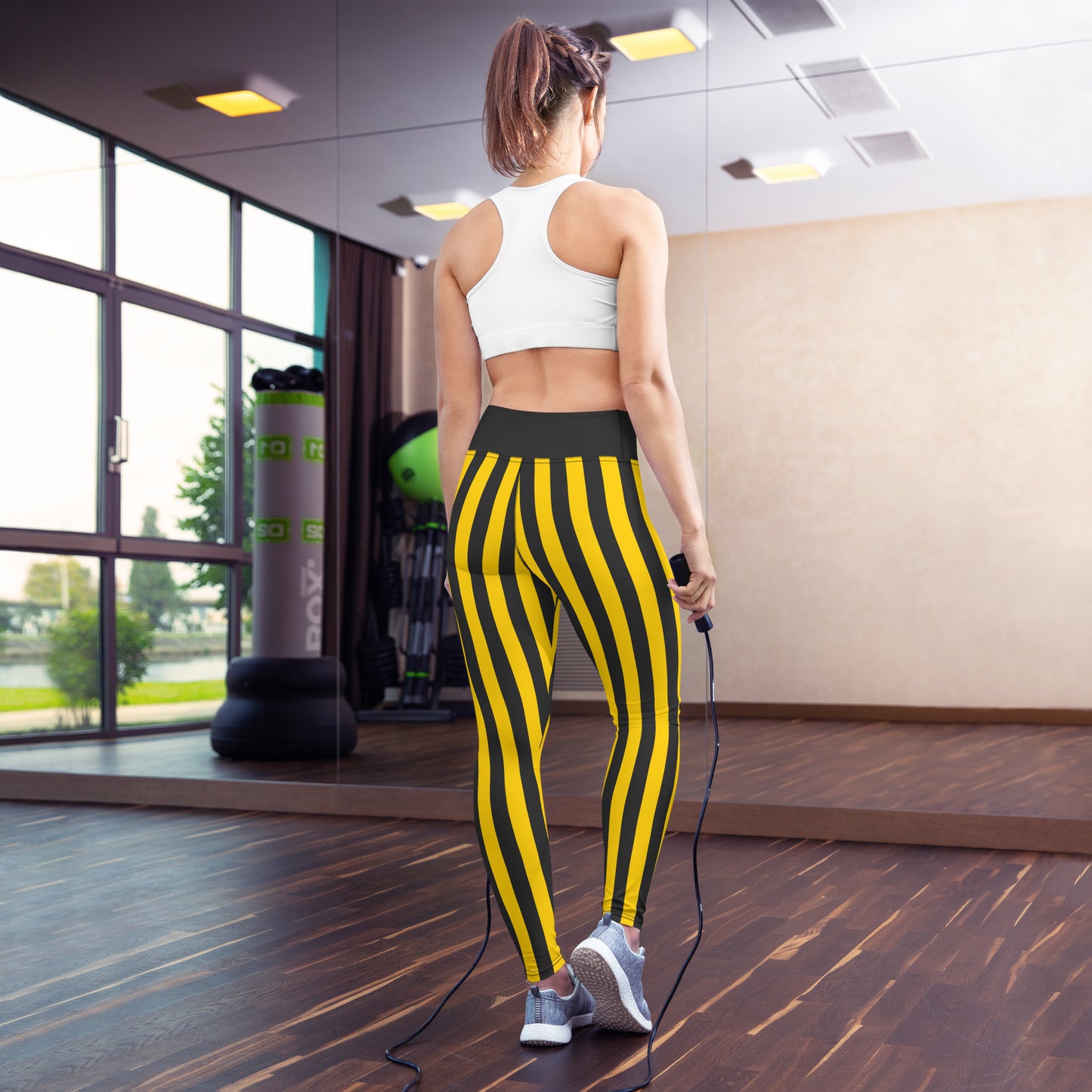 Black and Gold Gameday Culture - Yoga Leggings
