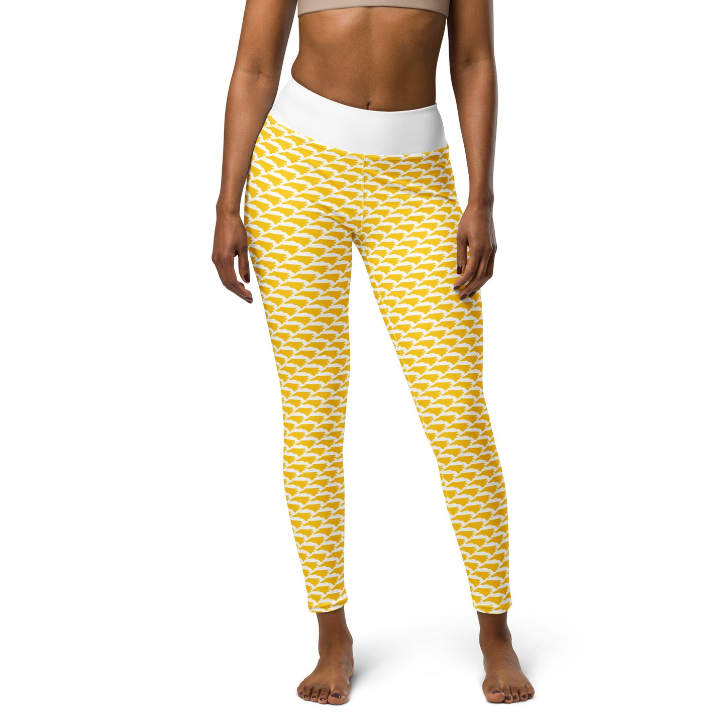 North Carolina (Gold) - Yoga Leggings