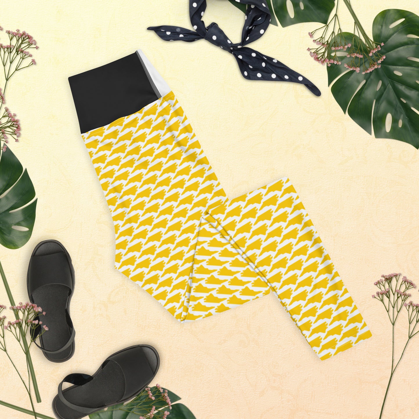 North Carolina (Gold) - Yoga Leggings