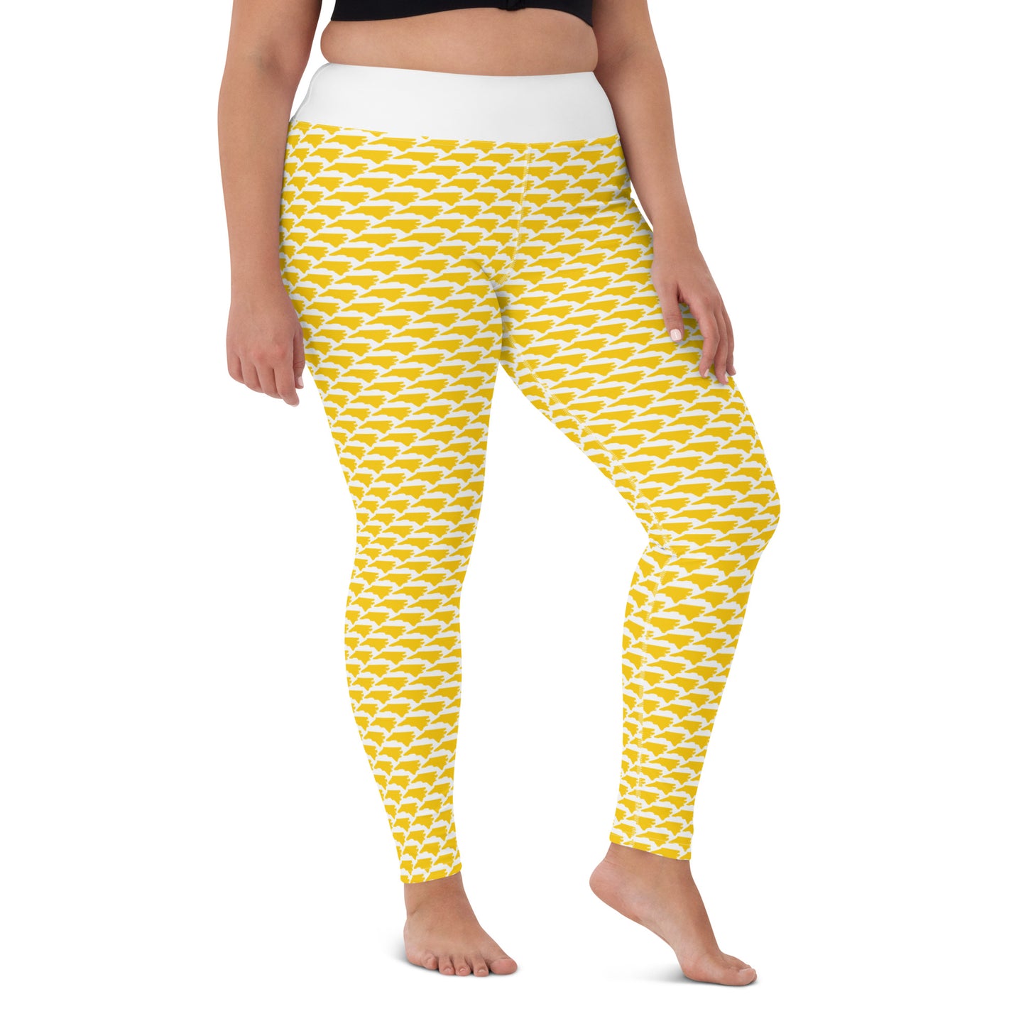 North Carolina (Gold) - Yoga Leggings