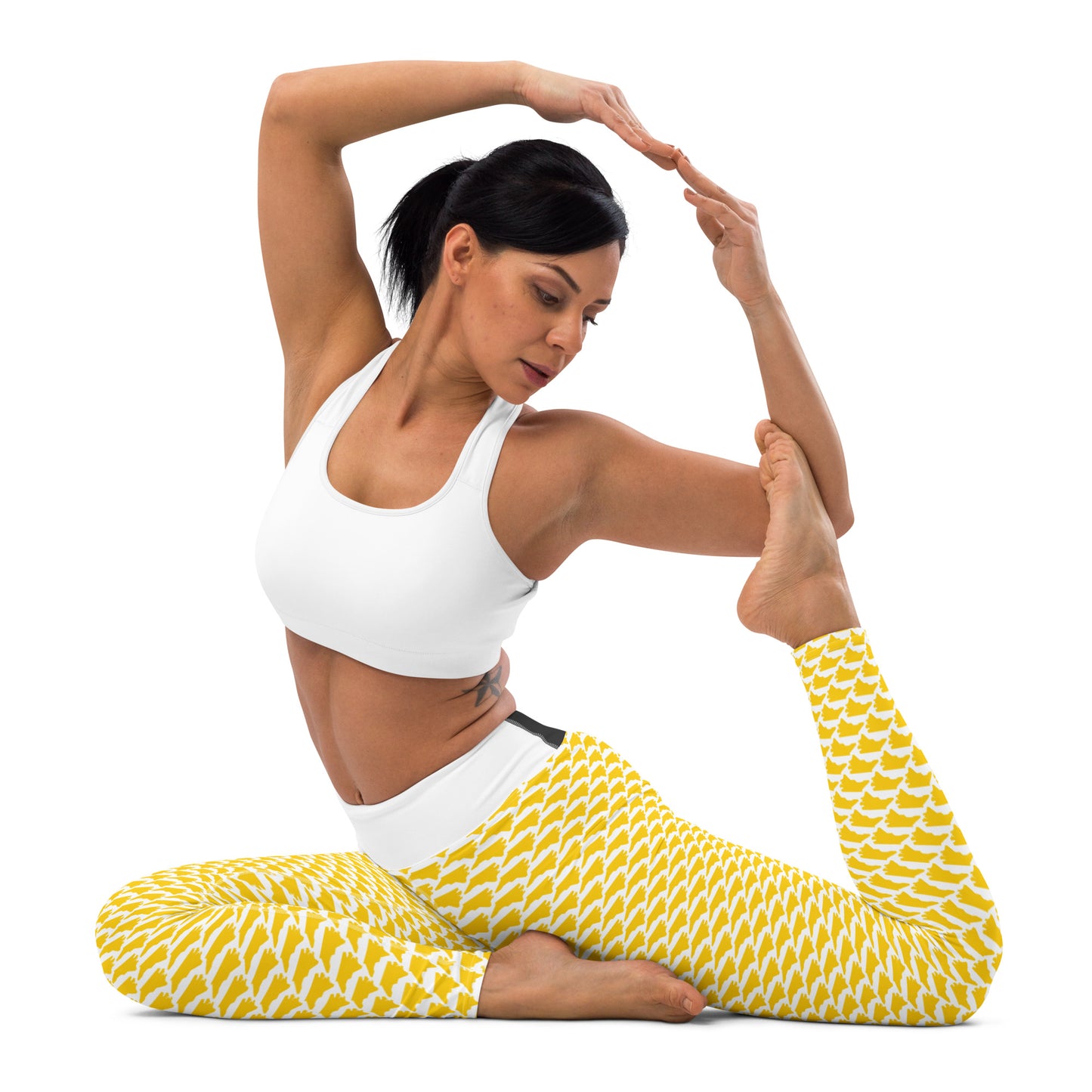 North Carolina (Gold) - Yoga Leggings