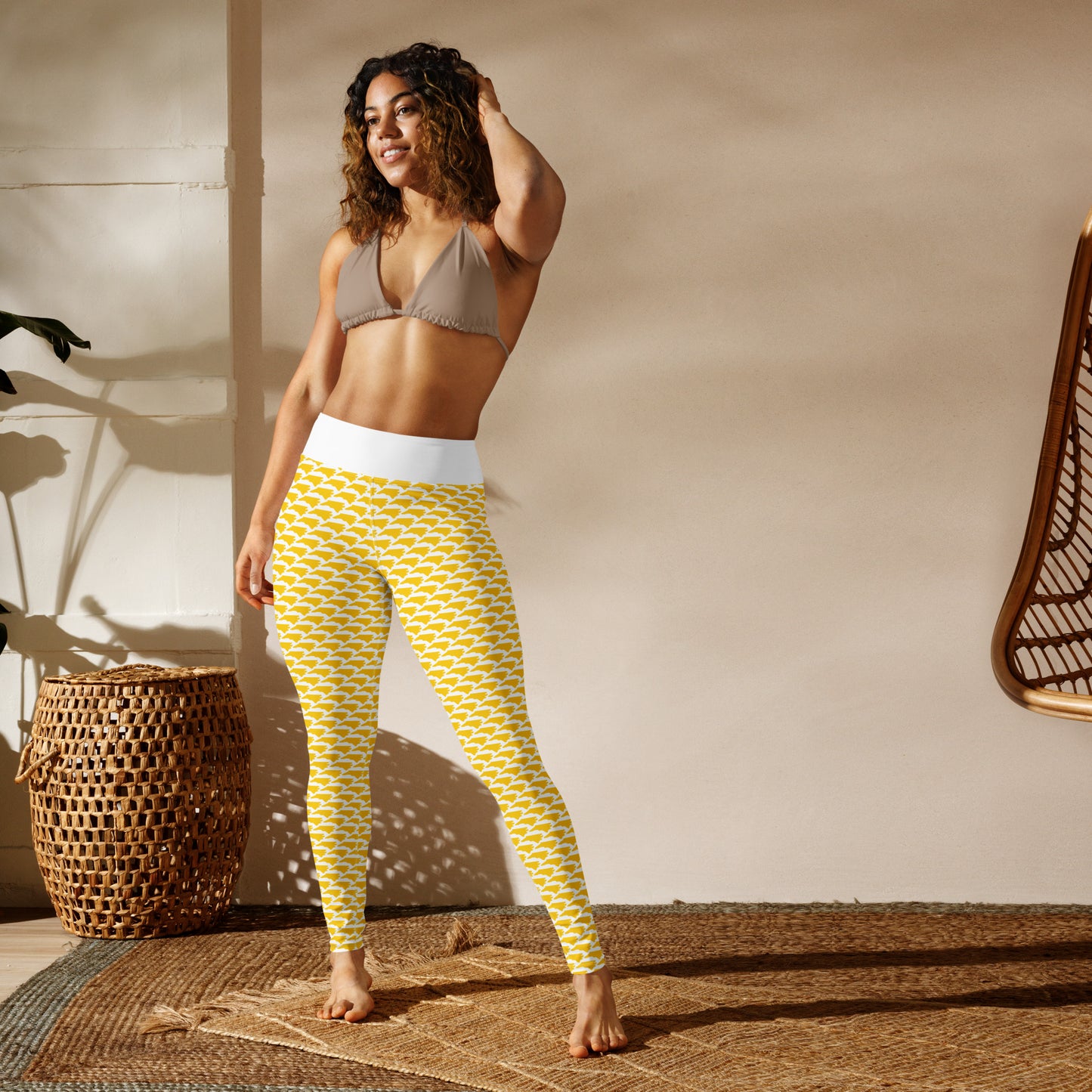 North Carolina (Gold) - Yoga Leggings