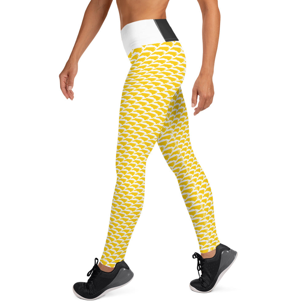 North Carolina (Gold) - Yoga Leggings