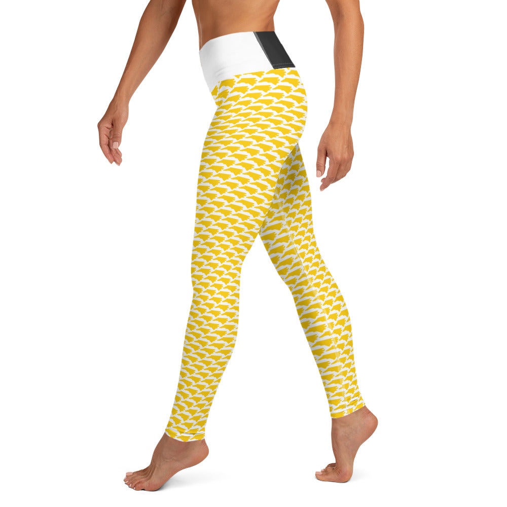 North Carolina (Gold) - Yoga Leggings