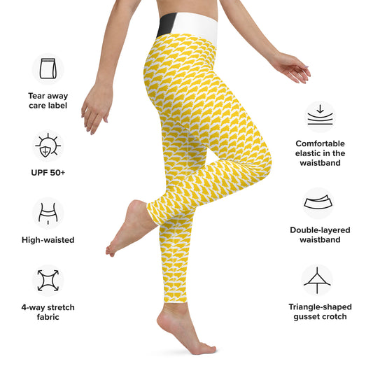 North Carolina (Gold) - Yoga Leggings