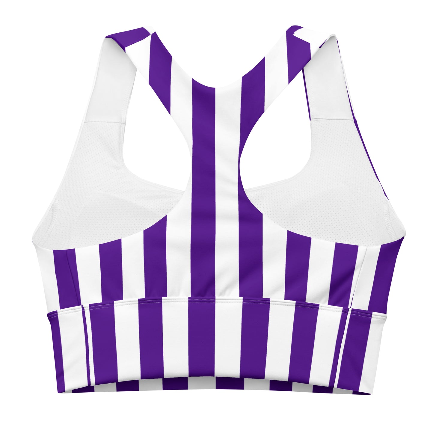 Purple and White Gameday Culture - Longline sports bra