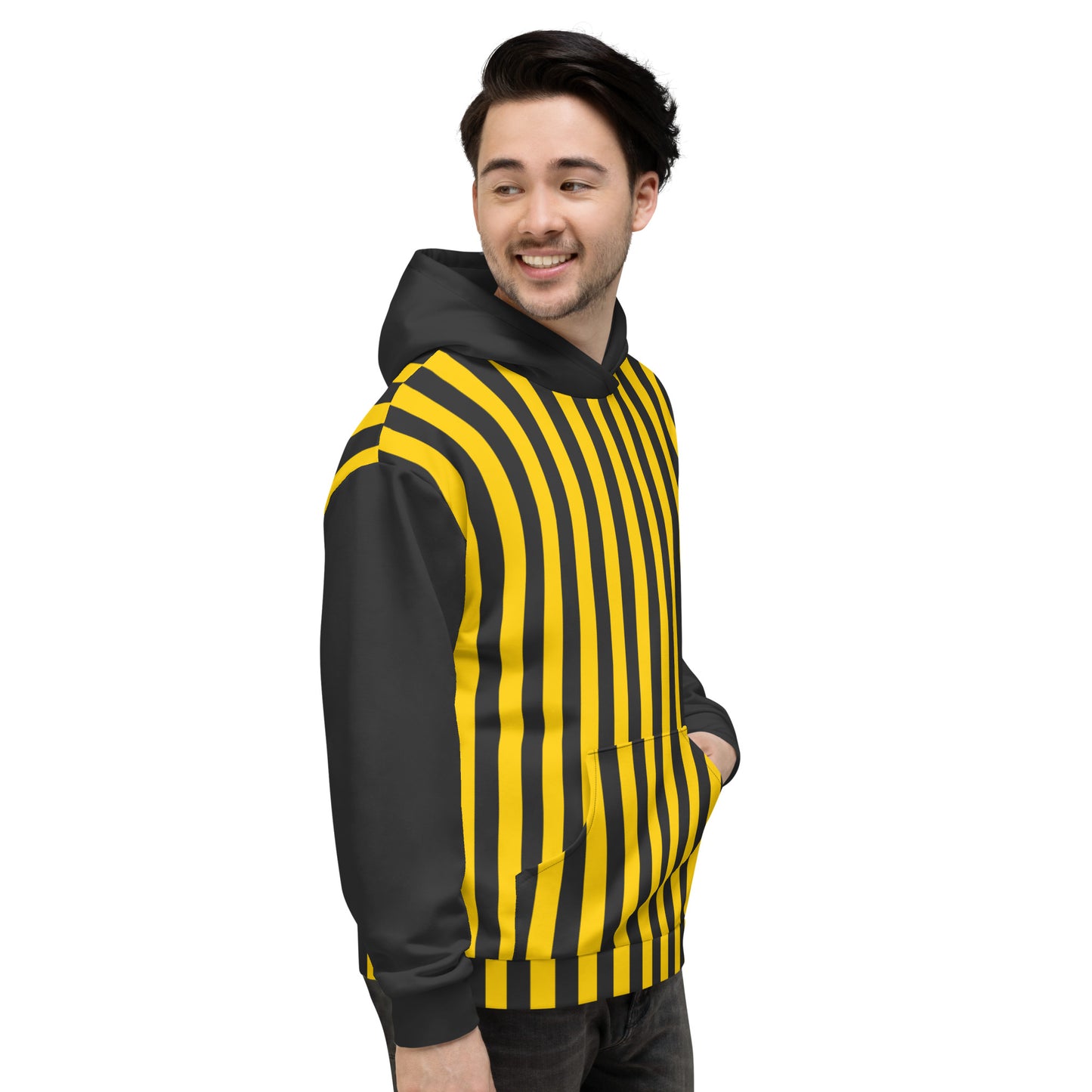 Black and Gold Stripe - Unisex Hoodie