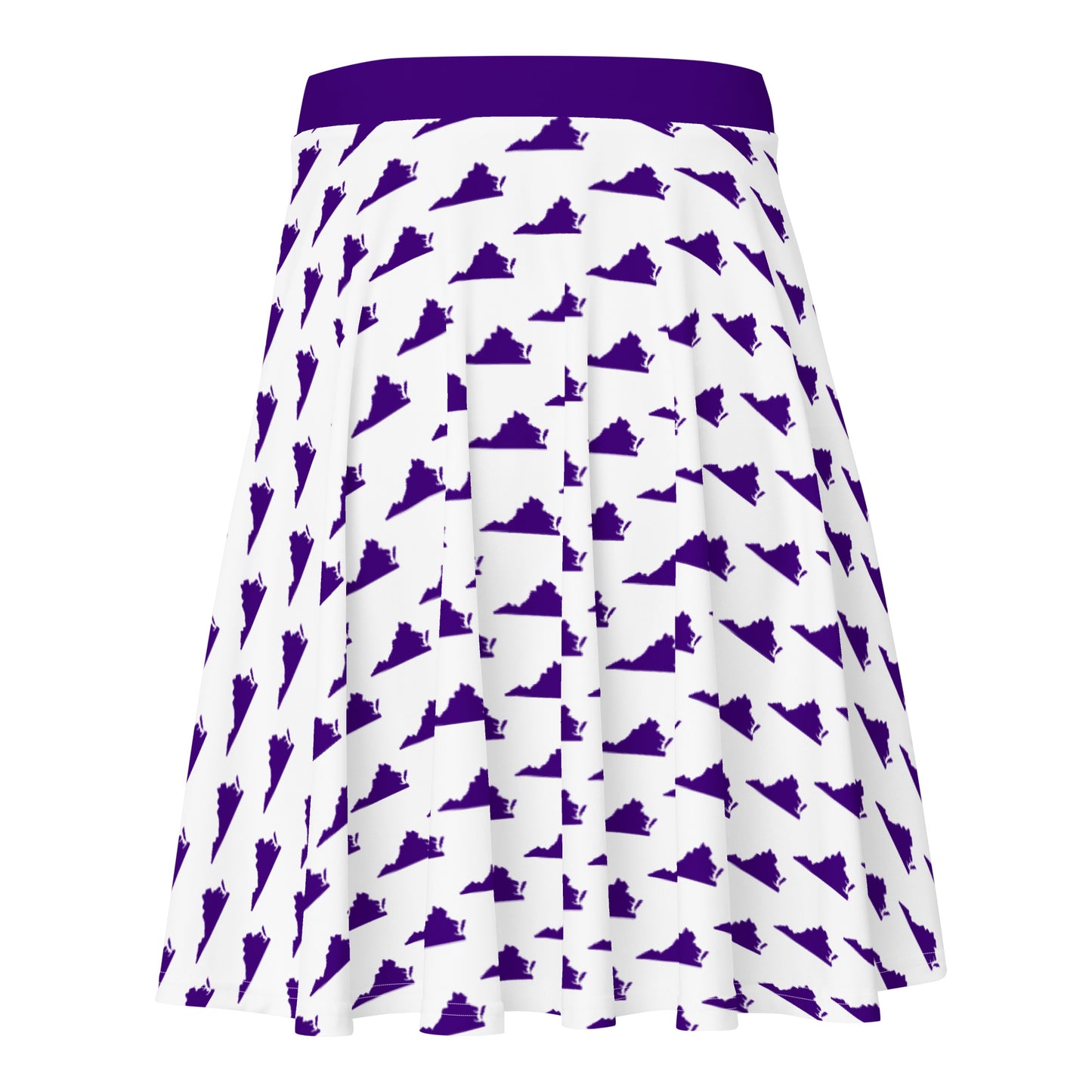 Virginia (Purple and White) - Skater Skirt